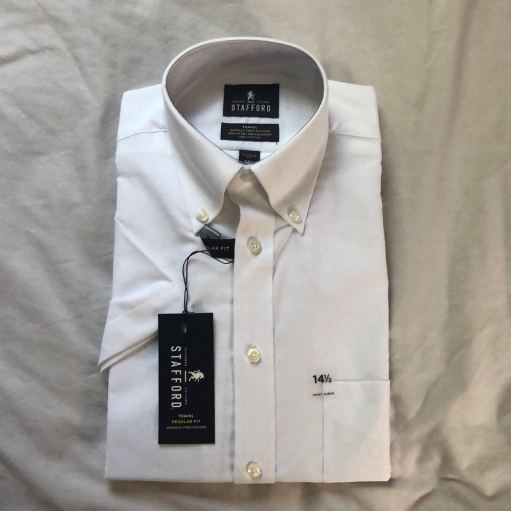 Stafford Short Sleeve Button-Up